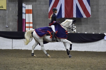 Laura Stephenson triumphs in the Winter Grand Prix at Morris Equestrian Centre